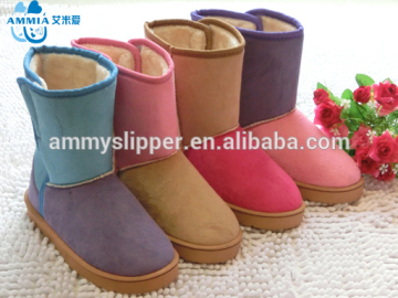 2015 New models EVA knitted plush slipper boots