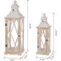 Farmhouse Wood Metal Lanterns