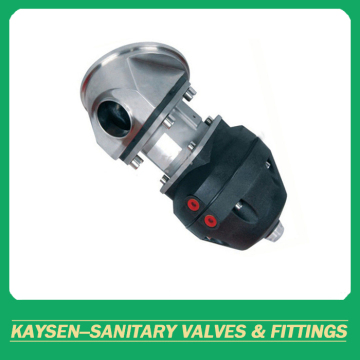 Food grade pneumatic tank bottom diaphragm valves