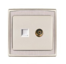 L6.0 1 Gang Computer & TV Switch