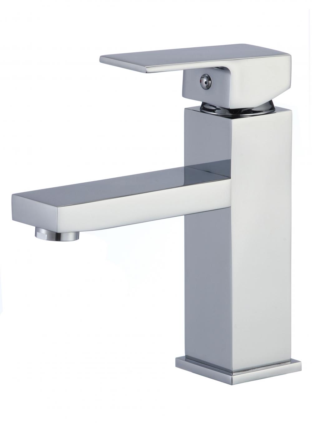 Square Brass Single Handle Basin Faucet