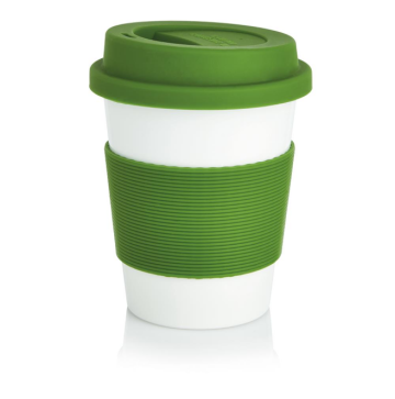 Compostable White PLA Coffee Cup