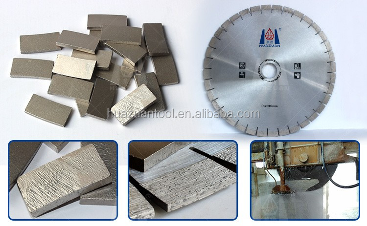 Huazuan high efficiency diamond stone cutting segment for marble granite