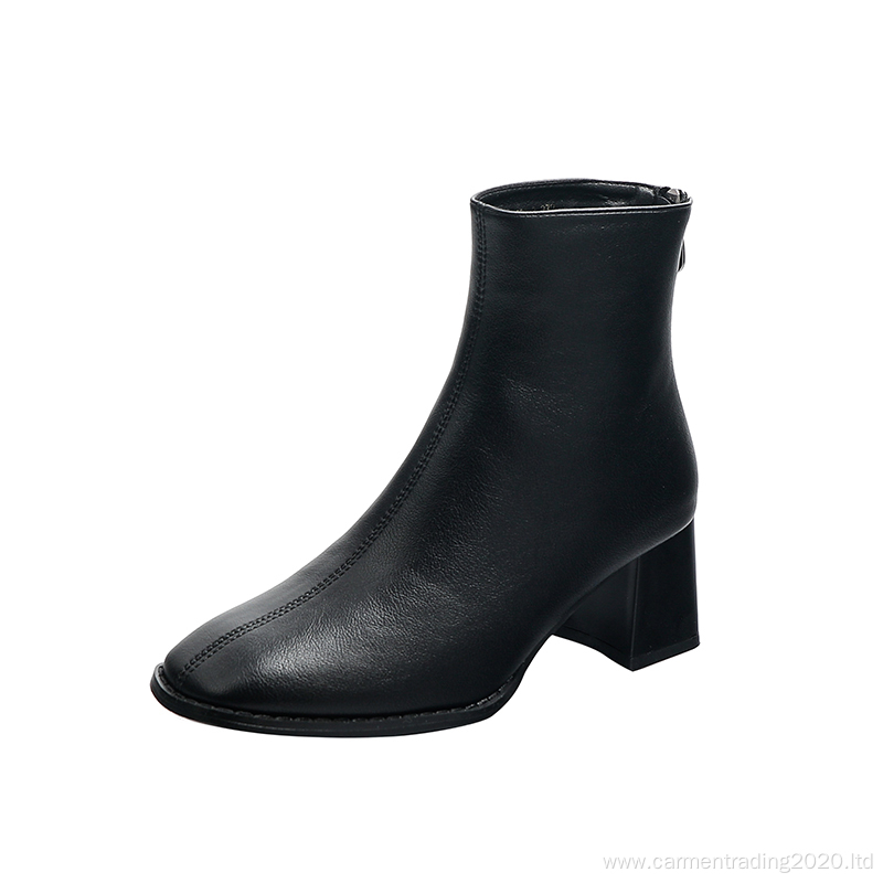 black suede half heel good quality boots
