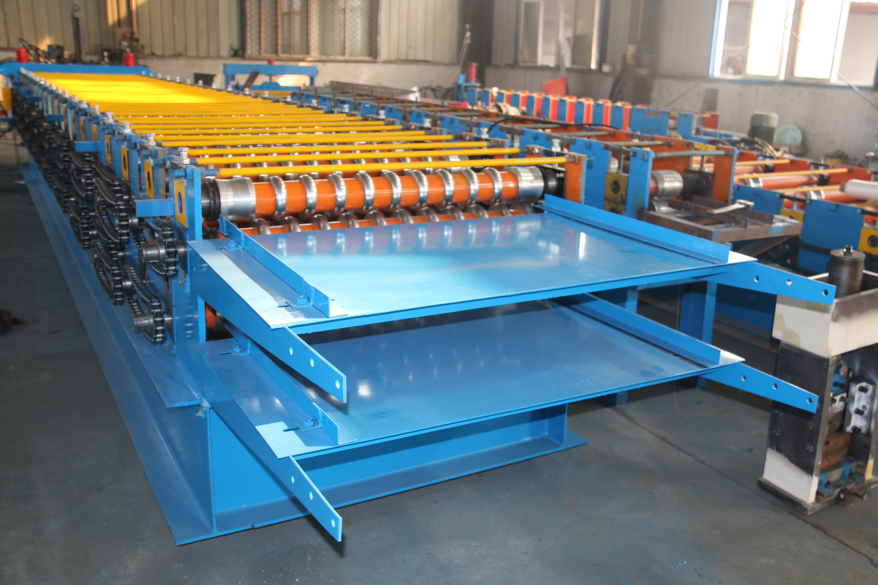 Roll equipments double layer roof and wall panel forming machine