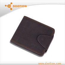 Leather men trifold wallet branded wallet for men