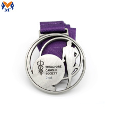 Customised metal medals singapore silver medal