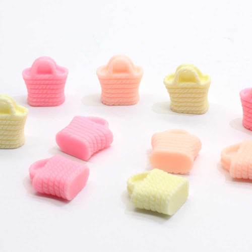 Cheap Mini Bag Shaped Resin Cabochon For handmade Craftwork Decoration Beads Slime DIY Toy Decor Cute Charms