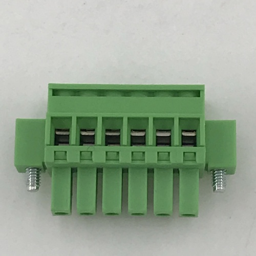 3.81mm pitch straight pluggable terminal block with screws