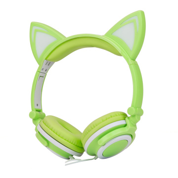 Glowing cat headphones children Macoron Color headphones