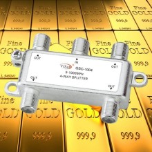 5-1000MHz 4 Way TV Splitter