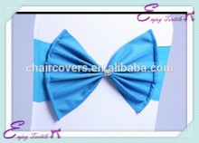 YHS#555 butterfly band polyester banquet wedding wholesale chair cover sash bow