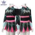 Aangepaste ontwerp van hoge kwaliteit meisjes cheerleading uniformen