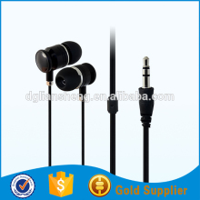 Black cheap plastic promotion earbuds earphone