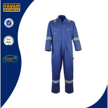 Blue Cotton Fire Retardant Reflcective Safety Workwear Coverall