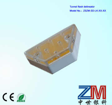 Trapezoid LED wired Tunnel highway delineator