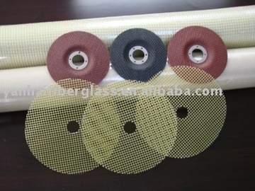 Fiberglass net for abrasive
