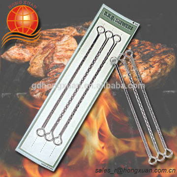 stainless steel/metal bbq skewer/BBQ roasting skewer/Chrome Plated/BBQ-YW06B