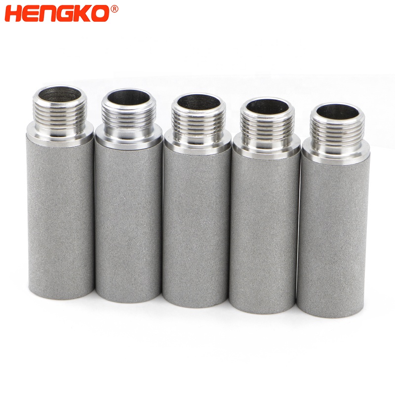 HENGKO durable washable customizable sintered metal stainless steel cartridge hepa filter for industrial multipurpose filtration