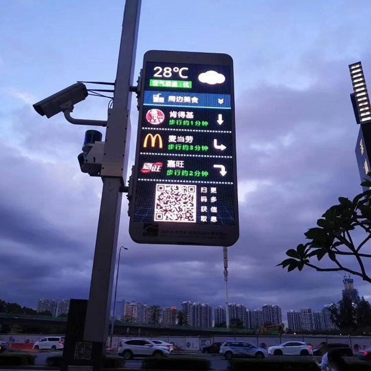 Outdoor Led Wall Billboards P4 Pole Display Panel