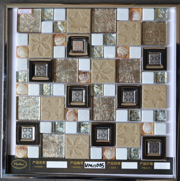 stone glass mosaic tile, wall decoration mosaic