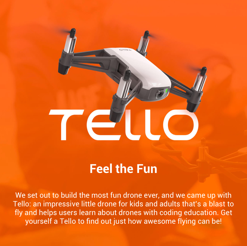 In Stock Fast delivery DJI Tello drone Flying Quadcopter Drone VS DJI Spark