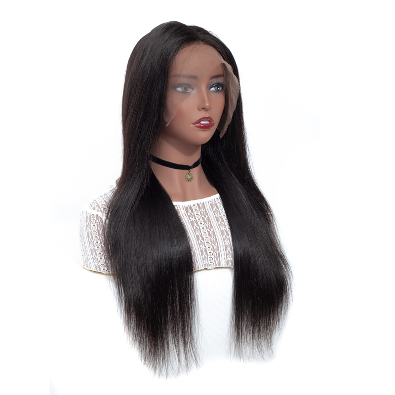 Indian No Mixed Pure And Healthy Body Wave Human Hair Full Lace Wigs