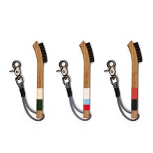 Custom Factory Supply Hickory Golf Brushes with Firm Nylon Bristles and Wooden Handle