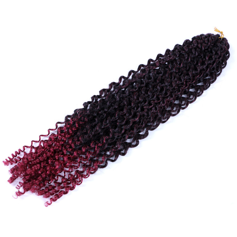 18inch 24inch Freetress Passion Twist Water Wave Long Bohemian Curl Braids Preloop Hook Crochet Curly Synthetic Hair Extension