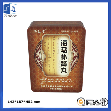 Antique Medicine Packaging Tin Box Design