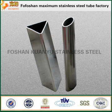 ss316 thin wall erw welded triangle stainless steel tubes