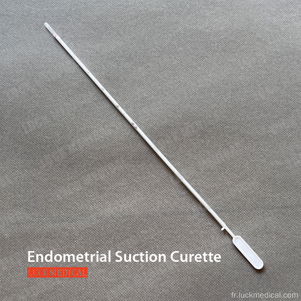 Curette d&#39;aspiration endométriale à usage gynécologique