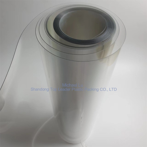 Transparent recyclable PET roll for thermoforming