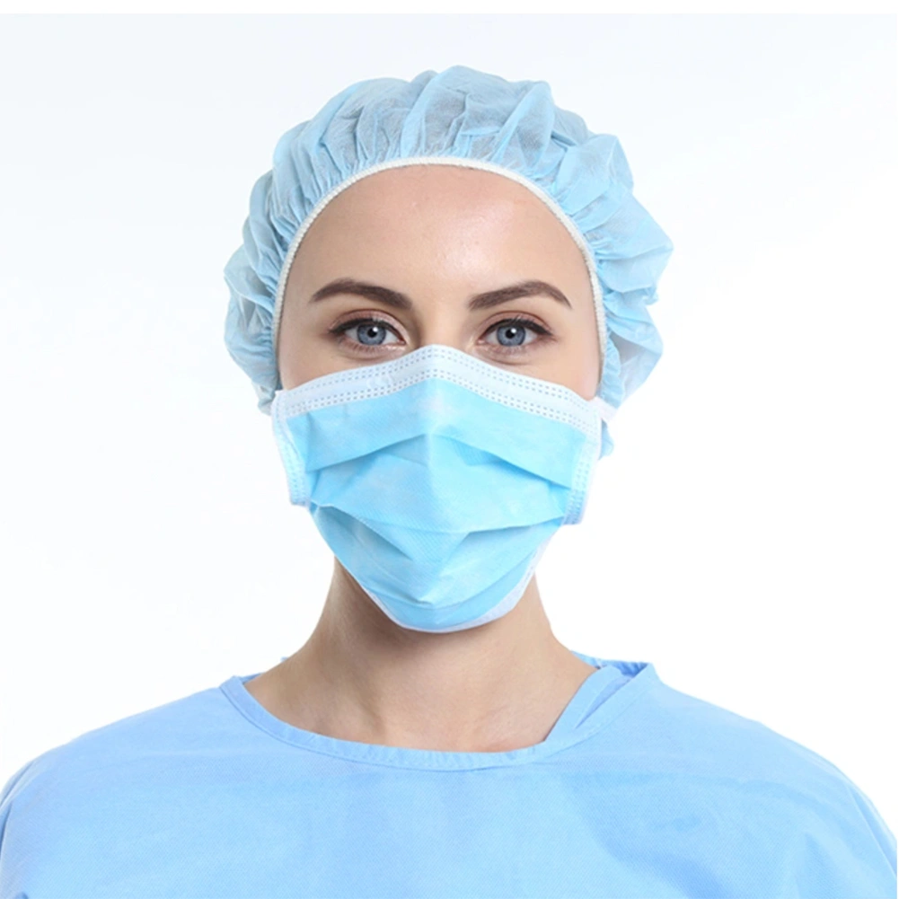 2021 Hot Selling Medical Equipment Supply 3-Ply Non-Woven Disposable Protective Surgical Face Mask with Ear-Loop with Online Verified CE TUV Certificate