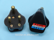 Guangzhou Factory AC Male Power Plug India BS546 5 Amp 250Volt