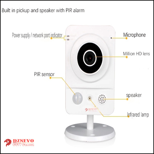 Telecamera CCTV HD DH-IPC-KW12W-CE da 1 MP