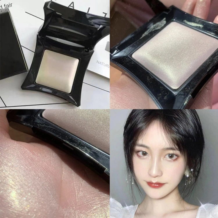 Private Label Single Gillter Face Highlighter Makeup Super High Pigment Baked Highlighter