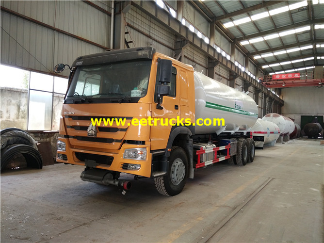 SINOTRUK 25m3 Propane Road Tanker Vehicles