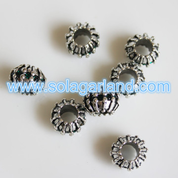 Commercio all'ingrosso 7.5 * 10 MM Charms in argento tibetano perline gioielli