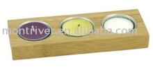 Bamboo candle holder