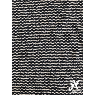 Wholesale Black White Wave Polyester Cotton Sweater Fabrics