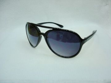 Black Plastic Women Pilot Sunglasses