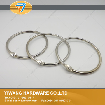 Nickle plated binder rings metal card ring loose leaf binding ring