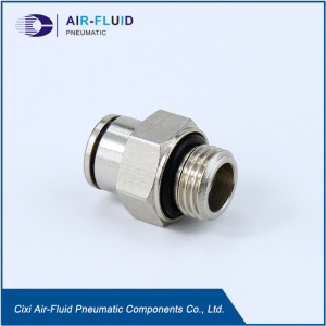 Air-Fluid Brass Push in Fitting Straight Male