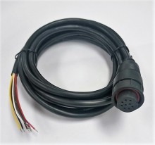 M19 9pin water proof cable assembly black