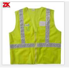 running high visibility waistcoat