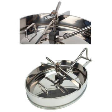 China Sanitary Grade SS304 Yac-B Elliptical Hatch Manhole