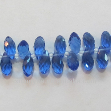 Beauty faceted raindrop Crystal Glass beads in bulk