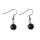 Onyx Noir Rond 8mm Boucles d&#39;Oreilles en Pierre Naturelle