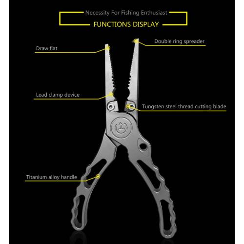 Conector de alicate de pesca de liga de titânio multi-função personalizada